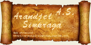 Aranđel Šimpraga vizit kartica